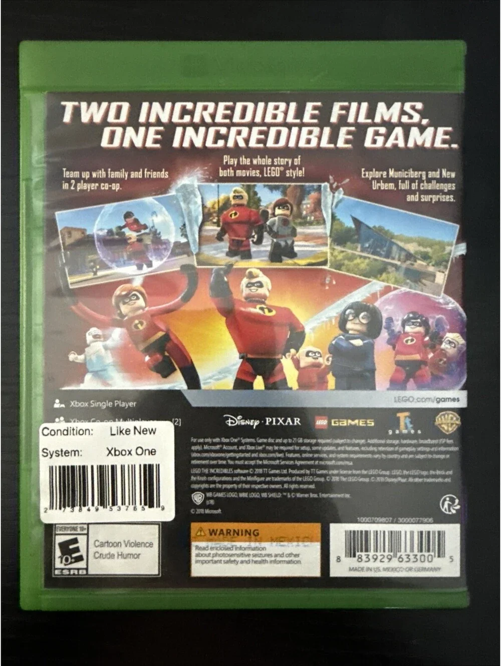 Lego The Incredibles — Microsoft Xbox One